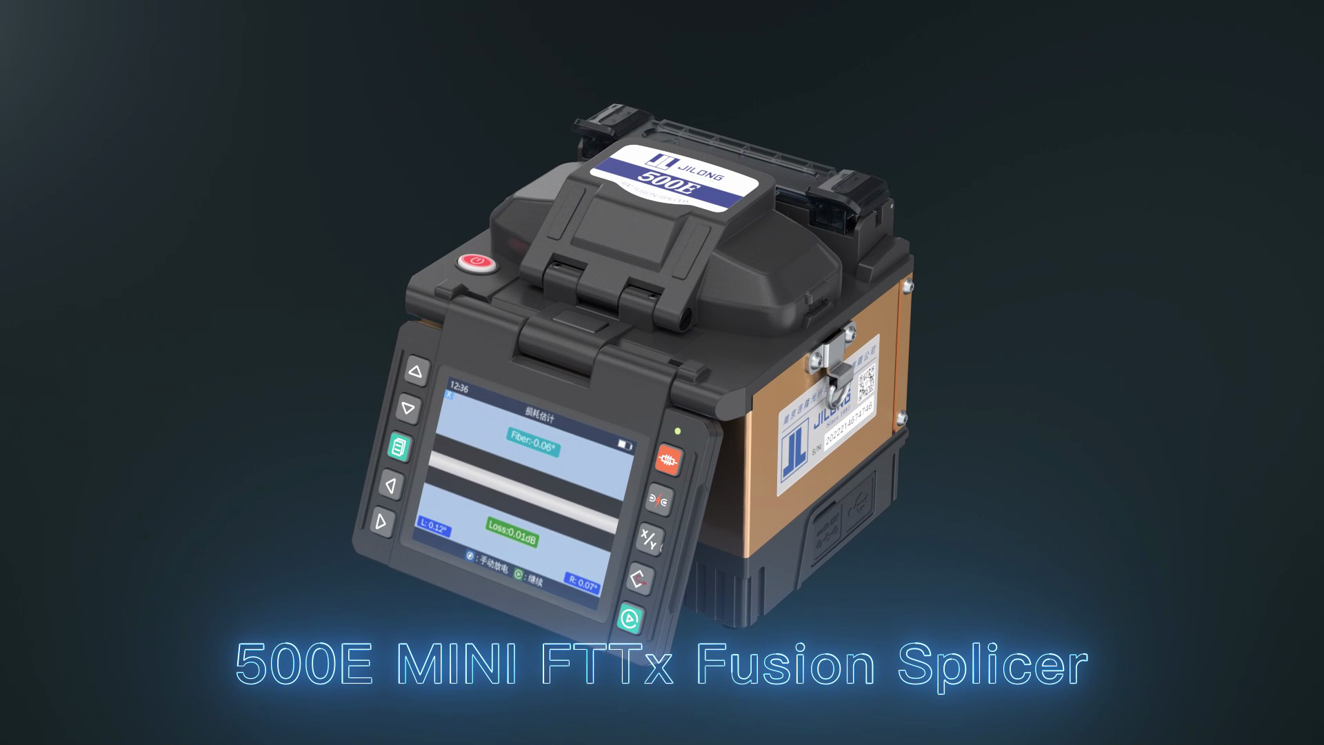 Empalmador de fusión de fibra 500E Mini FTTx