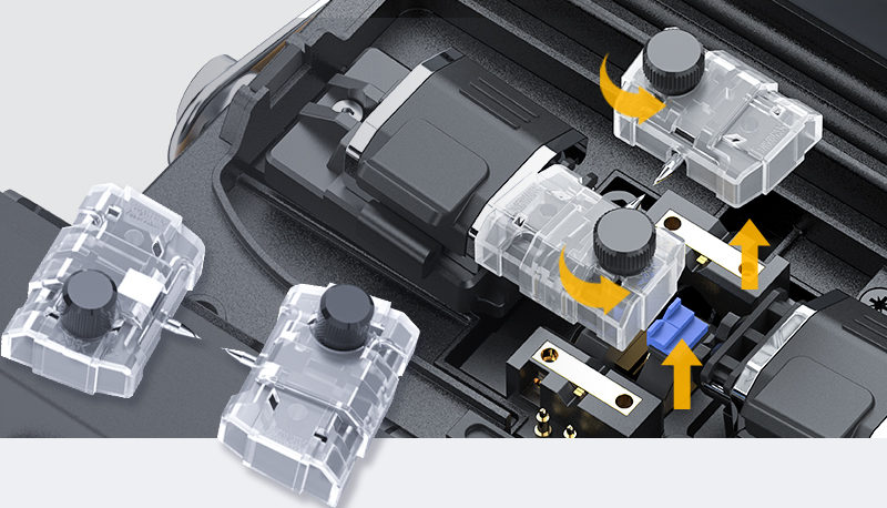 Tool-free installation of electrode rodsg